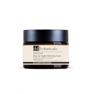 Dr Botanicals Tea Tree Crème hydratante jour et nuit pour le corps 50 ml | Réduit les signes du vieillissement, favorise un teint plus sain et éclatant | Combat les facteurs de stress environnementaux (skinChemists London, neuf)