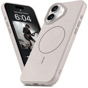 BEZ® Coque pour iPhone 16 Plus, Compatible avec MagSafe, Etui Fine TPU Résistante aux Chocs, Étui Magnétique pour iPhone 16 Plus, Protection Contre Les Chutes, Beige (TheBlingZ., neuf)