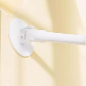 GOUZIBHD Tringle &agrave; Rideaux, Tringle &agrave; Rideaux Antid&eacute;rapante, Rallonge Ronde pour Mur Inclin&eacute;, Support Pivotant &agrave; 180&deg; pour V&ecirc;tements Suspendus, pour Armoire, Salle de Bain(Size:70-120cm,Color:c) (GOUZIBHD, neuf)