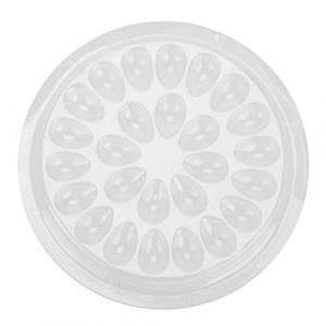 50 Pièces Porte-Colle pour Faux Cils, Joint de Colle en Plastique Tampon de Colle en Forme de Fleur avec 26 Outils de Maquillage pour Extension de Cils Porte-Colle pour Faux Cils (Cimenn, neuf)