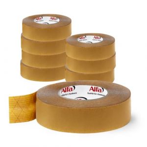 145 ALFA Twin - Ruban adh&eacute;sif double face, 8 pi&egrave;ces, 50 mm x 50 m, pour pare-vapeur, frein vapeur, membrane de sous-toiture (Alfa-Direct, neuf)