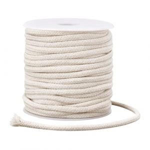 PH PandaHall 25m Corde Macramé 5mm Corde en Coton pour Macramé Cordon de Serrage Corde Decorative Cordon Passepoil Naturel Corde Coton pour Couture Coussin Décoratif Emballage Jardinage (PandaHall FR, neuf)