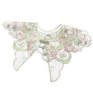 DINSOAVR Cravates, faux cols, enfants fille broderie chinoise papillon châle écharpe écharpe ancienne Cheongsam robes décoratives faux col boléros (guangzhoujucikejiyouxiangongsi, neuf)