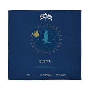 LolaPix Couverture b&eacute;b&eacute; Cadeau de b&eacute;b&eacute; Nouveau-n&eacute;. Couverture personnalis&eacute;e avec nom. Tissu Polaire Divers mod&egrave;les. Serdaigle (LolaPix, neuf)