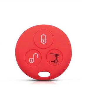 Car Passion Coque de Cl&eacute; Silicone Smart 450 Fortwo, Forfour, Roadster - Protection en Caoutchouc (Rouge) (Car_Passion2013, neuf)