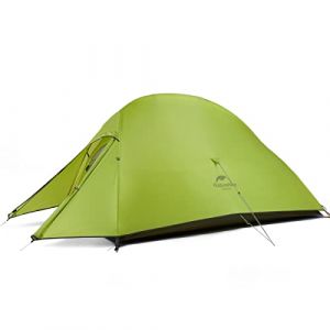 Naturehike Cloud-Up 2 Tente de Camping 2 Personnes 3-4 Saison Sac à Dos Léger Tente de Randonnée(Vert Clair Upgrade 20D) (Naturehike EU, neuf)