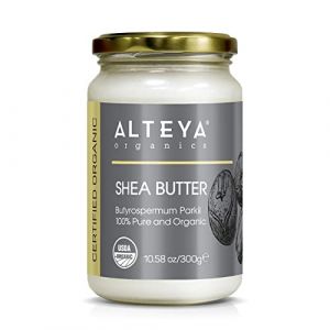 Аlteya Organics Beurre de Karité 300g - Certifié USDA biologique 100% Pur, Végétalien - Beurre Corporel Naturel pour tous les types de peau - Visage, Lèvres, Cheveux - Nourrit, Protège, Hydrate (Alteya Organics - Europe, neuf)