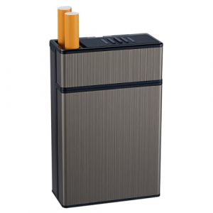 Etui Cigarette, Conception Unique Bo&icirc;te &agrave; Cigarettes, Boite a Cigarettes Homme, Bo&icirc;te &agrave; Cigarettes en M&eacute;tal (DINODANUBE TRADING, neuf)