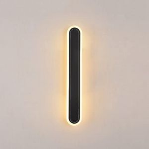 WRMING LED Lampe Murale a Pile Sans fil Applique Murale Interieur Chambre avec Interrupteur Noir Métal Lampe de Mur Rechargeable pour Salon Couloir Salle de Bains Cuisine, Blanc Chaud,40cm 10W (WRMING-FR, neuf)