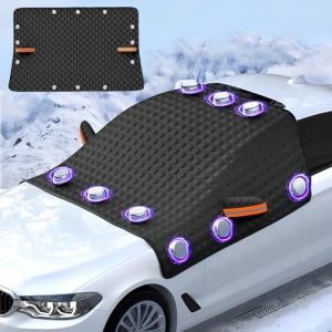 Couverture Pare-Brise Voiture, protection hivernale pliable, Bache Anti Givre Voiture, pare soleil voiture, Universelle Pour Anti Givre Neige Anti Glace UV Soleil Protection, 230*145cm, Noir (Dongguanshikangdayiliaoshebeiyouxiangongsi, neuf)