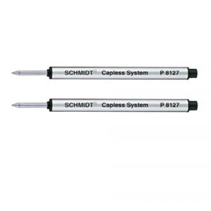 Schmidt: Recharge Rollerball Capless Moyenne P8127 Couleur: Noir, Lot de 2. (Europens, neuf)