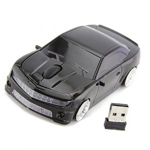 POENVFPO Voiture de Sport sans Fil avec Souris Informatique avec Prise de Capteurs de Haute Pr&eacute;cision et Souris D&eacute;finies pour Ordinateur Portable et Jeux (Black) (Xntaisike, neuf)
