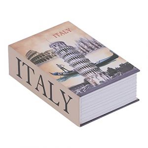 lyrlody Coffre-Fort en Forme de Livre avec Combinaison Secr&egrave;te Coffre-Fort Portable avec Verrouillage par Code Tirelire Secr&egrave;te pour Bijoux, Argent, 18 X 11,6 X 5,5 cm (Tatamon, neuf)