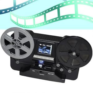 PixCy Convertisseur Film Numérique 8mm,Convertisseur Film Super 8en Numérique,Lecteurs D'images,Scanner Film,Visionneuse Diapositives pour Anciennes Diapositives,avec écran 2,4" (BINYU    DIANPU, neuf)