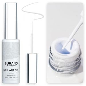 BURANO Vernis Gels Semi Permanents, 8ml Liner Nail UV LED vernis &agrave; ongles Gel, Manucure & P&eacute;dicure Holographique Glitter Gel Polish Du m&eacute;tal 3D Chrome Liner UV Gel (LX12) (BURANO Direct, neuf)