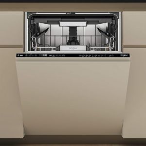 Lave-vaisselle Whirlpool, 15 couverts, 598x555x820 mm, Acier inoxydable, Noir, Intégré, Classe d'efficacité énergétique C (Doctor Brandt, neuf)