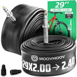 MOOVMOOV Chambre &agrave; Air 29 Pouces - pour Pneus de V&eacute;lo et VTT 29x2.0, 29x2.10, 29x2.125, 29x2.15, 29x2.20, 29x2.25, 29x2.30, 29x2.35 et 29x2.40 - ETRTO de 48 &agrave; 64-622 - Valve Presta - Lot de 2 (MoovMoov, neuf)