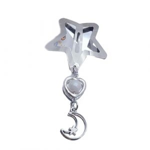 JSGHGDF Pince à cheveux en forme d'étoile avec pendentif en forme d'étoile en forme d'étoile - Barrette creuse en métal tendance et élégante (guangzhoushiyicongdianzikejiyouxiangongsi, neuf)
