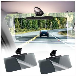Anti-&eacute;blouissement Rallonge Pare Soleil Voiture,Protection Soleil Voiture Am&eacute;lior&eacute;e pour Bloque Les Rayons de Soleil Intenses,Extension Pare Soleil Voiture HD pour Voitures,Camions (2PCS) (GTLM, neuf)