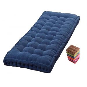 Coussin pour Banc de Jardin Exterieur 170 cm 110x50 Coussin de sol Coussins pour Bancs de Jardin 120 140 180 90 cm Coussin Matelas Assise Dossier pour Banc de Jardin Balancelle Interieur(Denim Blue 11 (MOSIED, neuf)