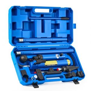 Orion Motor Tech 12 Tonnes Vérin Hydraulique Kit de Réparation de Châssis de Carrosserie avec Tube d'Huile pour Réparation de Voiture Camion (LAOLAOPI, neuf)