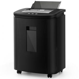 Trisruvian Destructeur de Documents Professionnel: 150 Feuilles P-4 Micro Coupe Broyeur Papier &Eacute;lectrique Automatique/Manuel Silencieux &agrave; roulettes pour Bureau/Entreprise/Maison/Archives/T&eacute;l&eacute;travail (MIRAJ COMMERCE S.R.L., neuf)