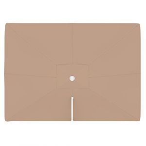 paramondo Toile de rechange pour parasol avec Air Vent pour parasol à mât excentré Parapenda 4 x 3 m rectangulaire crème (Jalousiescout Shop, neuf)