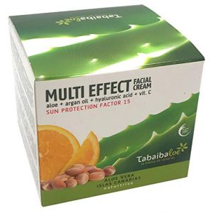 Tabaibaloe Cr&egrave;me visage multi-effets &agrave; l'aloe vera avec vitamine C 100 ml Soin 24 h 100 ml (MUSSA CANARIA, neuf)