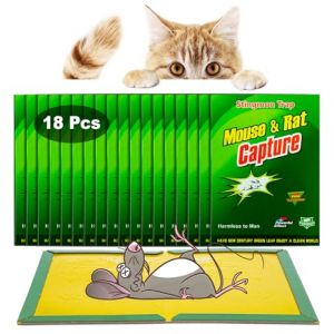 Piege a Souris | 18 Pcs Piege a Rat | Colle Souris Piege | Attrape Souris | Pi&egrave;ge &agrave; Souris | Anti Souris Efficace | Glue Souris | Anti Rongeur | Plaque Collante Souris (18 pi&egrave;ces) (SILAIHAI, neuf)