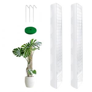 Tuteur Sphaigne, 2pcs 24 Pouces Tuteur Plante Grimpante, Tuteur Monstera avec Piquets, Tuteur Plante en Plastique Tuteurs en Mousse, Poteaux Grimpantes pour Maison Jardin de Support de Plante (nansavor, neuf)