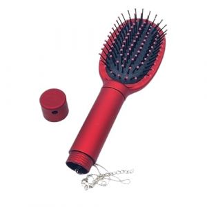 Brosse à cheveux sûre pour s'amuser : compartiment caché, porte-monnaie, peigne de voyage secret | Conception de décomposition du cheveu de massage, conteneur de stockage oc (floint, neuf)