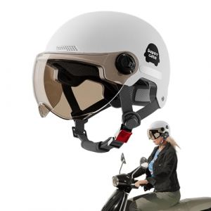 Casque Trottinette Electrique Adulte, Casque V&eacute;lo &Eacute;lectrique avec Visi&egrave;re, Demi Casques, Amortisseurs Casques, Quipement De Protection pour Patinage, Escalade, Adultes Et Jeunes (45-65cm) (XuWeidianpu, neuf)