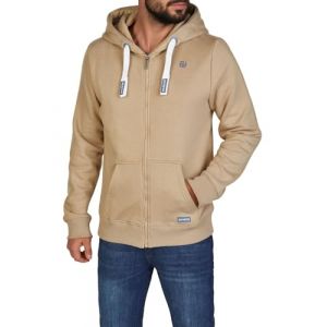 riverso Sweat-shirt pour homme avec capuche et fermeture &eacute;clair, coupe r&eacute;guli&egrave;re RIVNoah Veste &agrave; capuche, sweat &agrave; capuche, pull &agrave; capuche brun, rouge, bleu, noir, vert, gris, beige, tailles S, M, L (Jeans-direct, neuf)