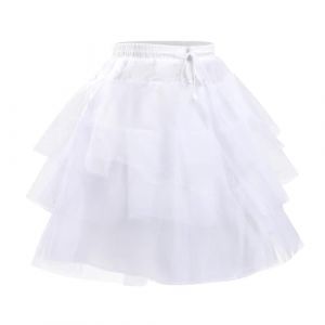 Jupon sous Robe,3 Couches Cerceaux Crinoline Filles Crinoline Jupons pour Tutu Jupe Enfants sous-Jupe Robe de Mariée pour Demoiselle d'honneur Mariage 3-15 Ans (SMZZ Shop, neuf)