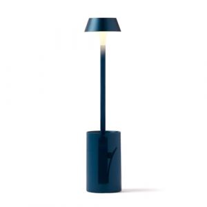 Lexon MIMI Lampe de Lecture &agrave; Pince, Lumi&egrave;re pour Lire au Lit, Socle Inclus pour Table de Chevet, 9 couleurs LED, Accessoire Liseuse Rechargeable USB-C - Bleu Sombre (LEXON DESIGN, neuf)