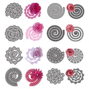 Pilikoll 8 PCS Matrice de Découpe Fleur 3D Pétale Scrapbooking Fleurs Scrapbooking Cutting Dies DIY Gaufrage Pochoirs Ensembles Matrice de Decoupe en Metal Pour Scrapbooking Photo,Décoration d'Album (Jeffory, neuf)