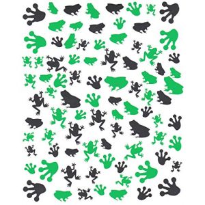 Frog Collections (autocollants pour ongles Frog Press On vert et noir) (Kaz Creations, neuf)