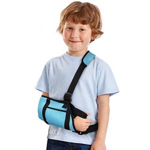 Écharpe de Bras pour Bras Gauche/Droit, Réglable Enfant Écharpe Immobilisation Bras, Écharpe Médicale pour Soutien du Bras, Maintien du Bras, Arm Sling pour Poignet Cassé, Coude, Epaule Disloquée (Ironcty, neuf)