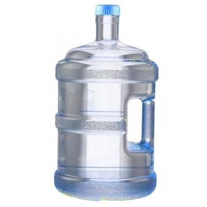 Bouteille distributeur d'eau 5 L/3 L - R&eacute;cipient d'eau pure pour le camping - Seau d'eau min&eacute;rale portable - Bouteille d'eau pure avec poign&eacute;e (bleu, 5 L (1 &agrave; 2 personnes)) (JingDaiLiZiShu, neuf)