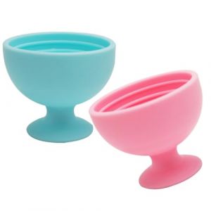 SHERCHPRY Support pour &Eacute;ponges &agrave; Maquillage en Silicone Base Ventouse Lot de 2 Porte-&Eacute;ponge R&eacute;utilisable et Compact pour Nettoyage Pinceaux Voyage et Organisation Beaut&eacute; (Dnna Huang, neuf)