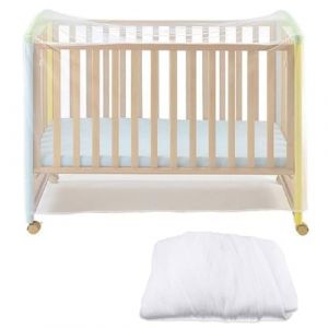 Moustiquaire pour Berceau,Universel Moustiquaire Lit Bebe 135x60x90cm,Capote Cosy pour Moustiquaire Lit Bébé,Moustiquaire Poussette Universelle,pour Landau,Auto-Siège,Lit Parapluie,Blanc,1 Pièce (Paderd, neuf)