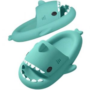 SAGUARO Claquettes Requin Enfant, Chaussons Gar&ccedil;on Fille Maison Piscine Plage Confortable, Pantoufles Bain Douche Antid&eacute;rapantes, Chaussures &eacute;t&eacute; de Requin (Selegant, neuf)