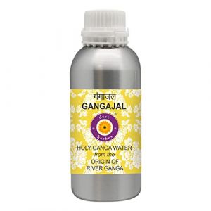Dev Herbes Gangajal - Eau sacr&eacute;e du Ganga au Devprayag - Bouteille en aluminium - 1250 ml (deve herbes, neuf)