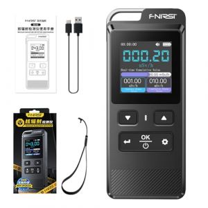 Compteur Geiger,D&eacute;tecteur de Rayonnement Nucl&eacute;aire GC-02 D&eacute;tecteur de Rayonnement Geiger Compteur de Radioactivit&eacute; &agrave; Rayons X avec &eacute;cran LCD (SiRyder EU, neuf)