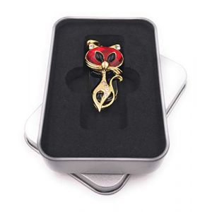 Onwomania Pendentif Chat en métal Rouge Clé USB dans Une boîte Cadeau 64 Go USB 2.0 (Onwomania®, neuf)