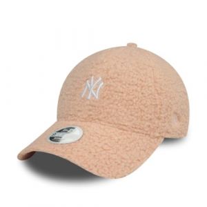 New Era MLB Casquette New York Yankees Femme Fille Pelucheux Ajustable Chaud Logo de l'équipe Rose (capspin, neuf)