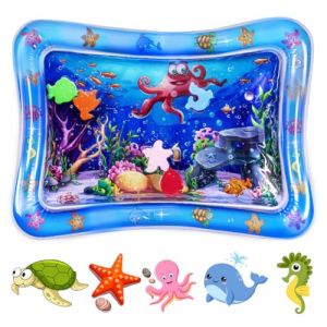 Aolso Gonflable Tummy Time Tapis d'eau Tapis de Jeu Gonflable Jouets Sensoriels pour Bébé Nourrissons et Tout-petits 3 6 9 mois Nouveau-né filles garçons,Doux et Confortable (YIJIABAI, neuf)