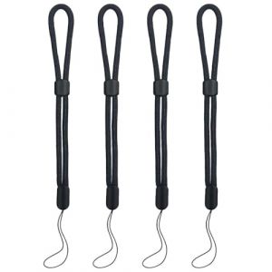 ZUWIJEQ Appareil Photo Ajustable Dragonne Poignet, 4 Pi&egrave;ces Lanyard Dragonne Poignet Universelle, Doux Paracord Sangle de Braided pour T&eacute;l&eacute;phone, Smartphone, Cam&eacute;ra, Noir (LiJIAHUa, neuf)