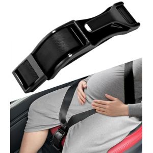 Zofory Ceinture Femme Enceinte Grossesse Sangle Grossesse, Ceinture Voiture Femme Enceinte Confort et Sécurité Réglables, Convient aux Femmes Enceintes, Protection Abdominale (Noir) (AQUASAL OPERATIV S.R.L., neuf)