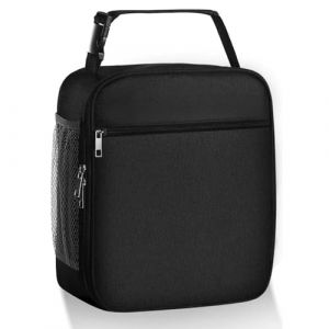MLPKOI Sac Isotherme Repas, Sac Lunch Isotherme Portable R&eacute;utilisable Etanche Carr&eacute;e Lunch Box Isotherme pour Homme Femme Enfant &Eacute;cole Bureau Pique-Nique (HC ST, neuf)